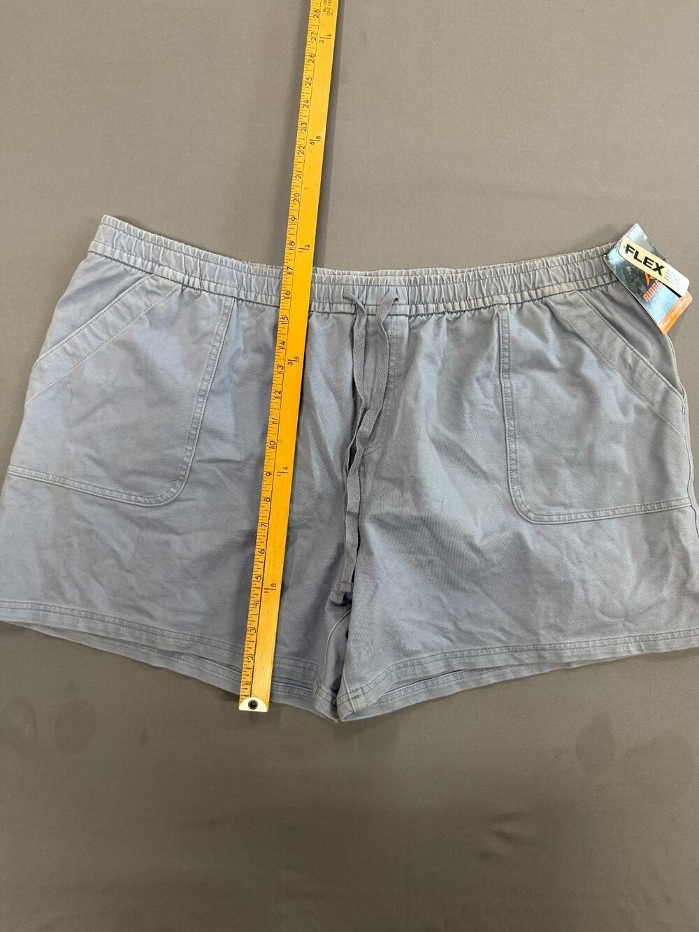NWT Ridgecut Toughwear Women's 2XL Blue Work Shorts Elastic Waist Drawstring